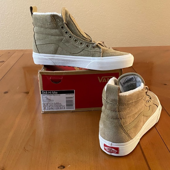 🍁FALL SALE🍁 Vans SK8-Hi MTE in Khaki High Top Skate Shoe - Picture 3 of 12